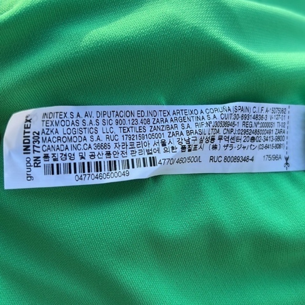 ZARA Women's Cut Out Green Maxi Dress Size Large NEW/NWT‎ - Picture 4 of 8